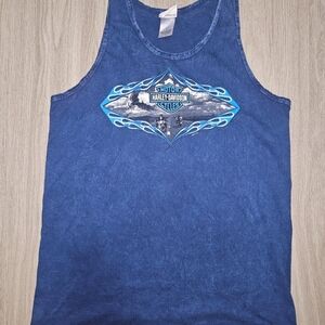 Harley-Davidson Men's Graphic Blue Tank